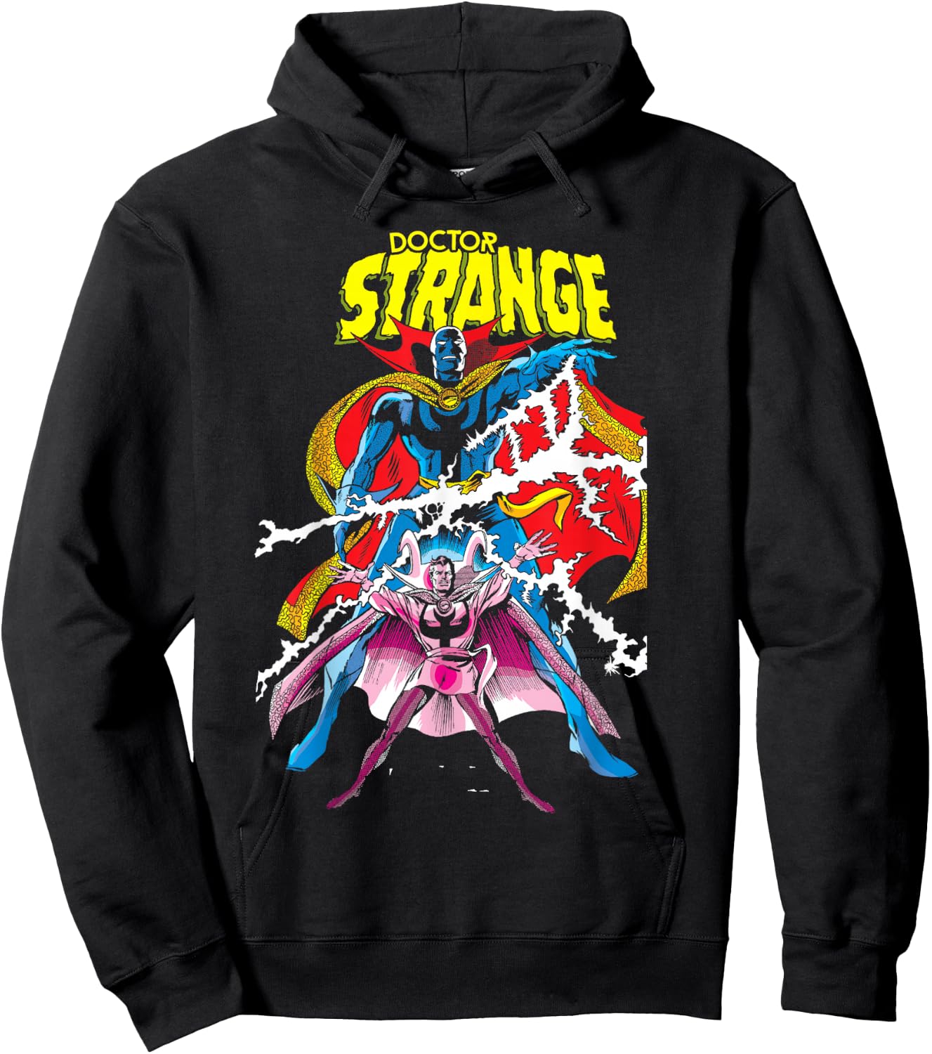 Marvel Doctor Strange Magic Lightning Comic Graphic Hoodie - Hoodie | Black