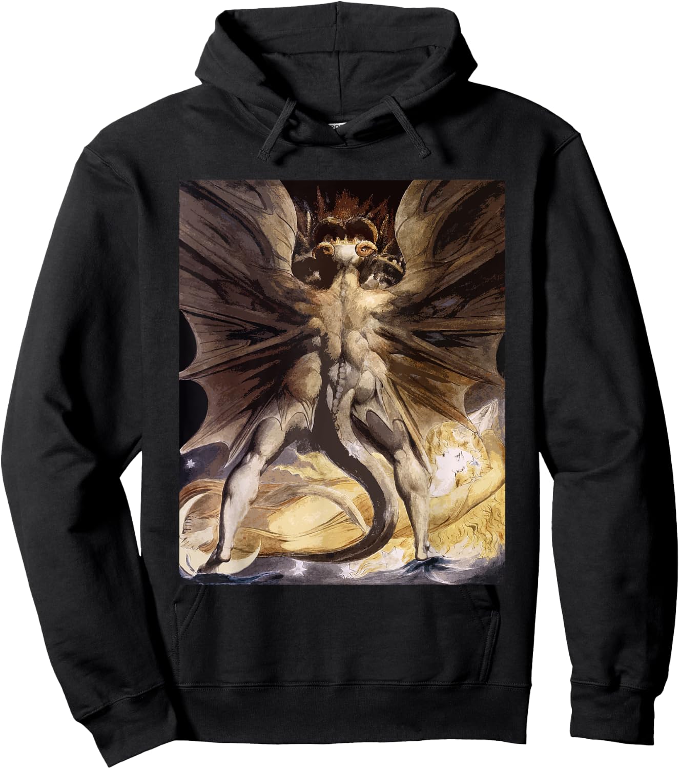 The Great Red Dragon by William Blake Hoodie - Hoodie | Black