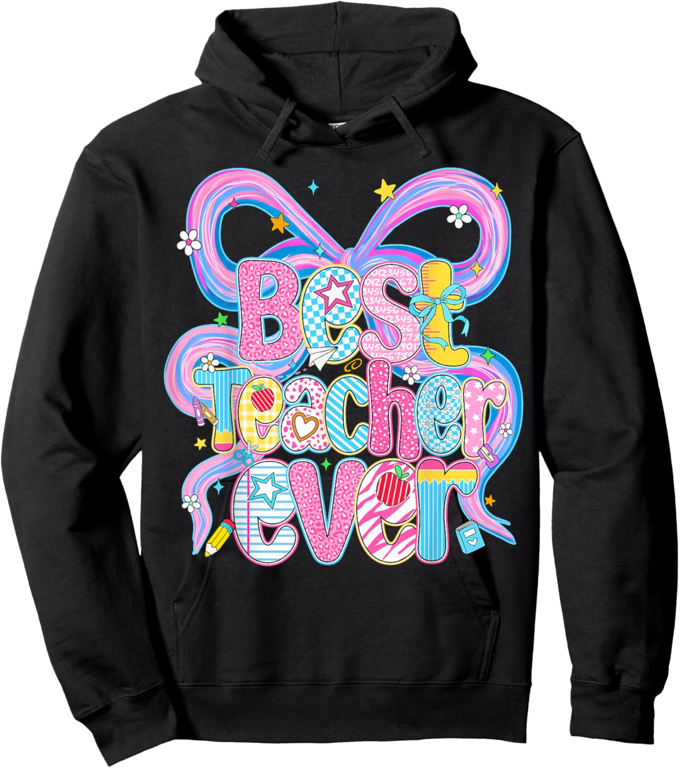 Best Teacher Ever Teacher Appreciation Back to School Women Hoodie - Hoodie | Black