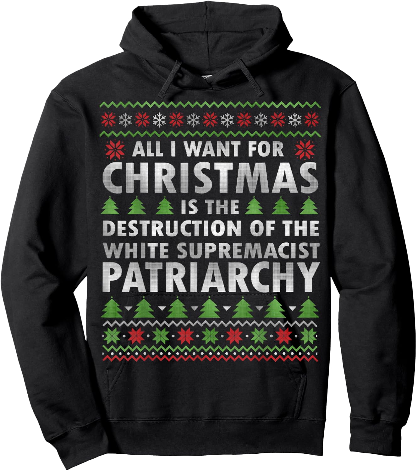 All I Want Is Destruction Of White Supremacist Patriarchy Hoodie - Hoodie | Black