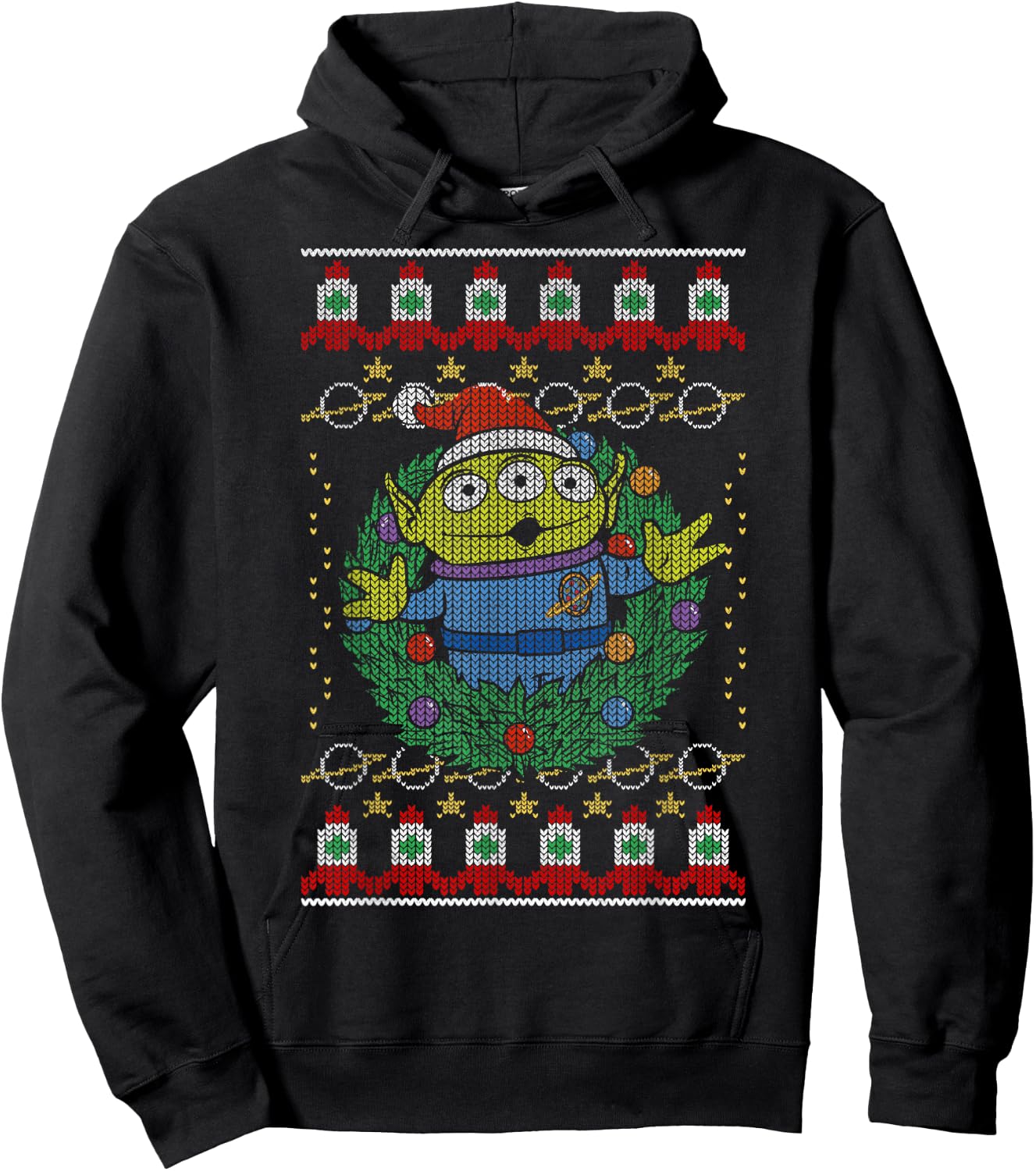 Disney Pixar Toy Story Alien Greetings Ugly Christmas Style Hoodie - Hoodie | Black