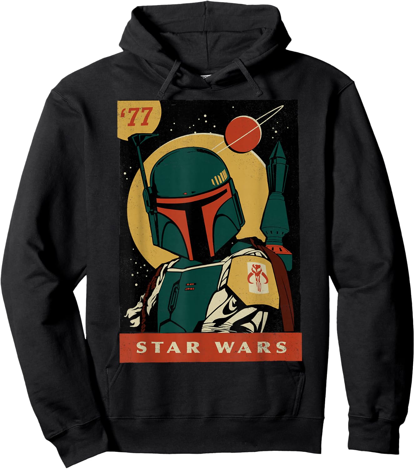 Star Wars Boba Fett Retro Comic Cover Hoodie - Hoodie | Black