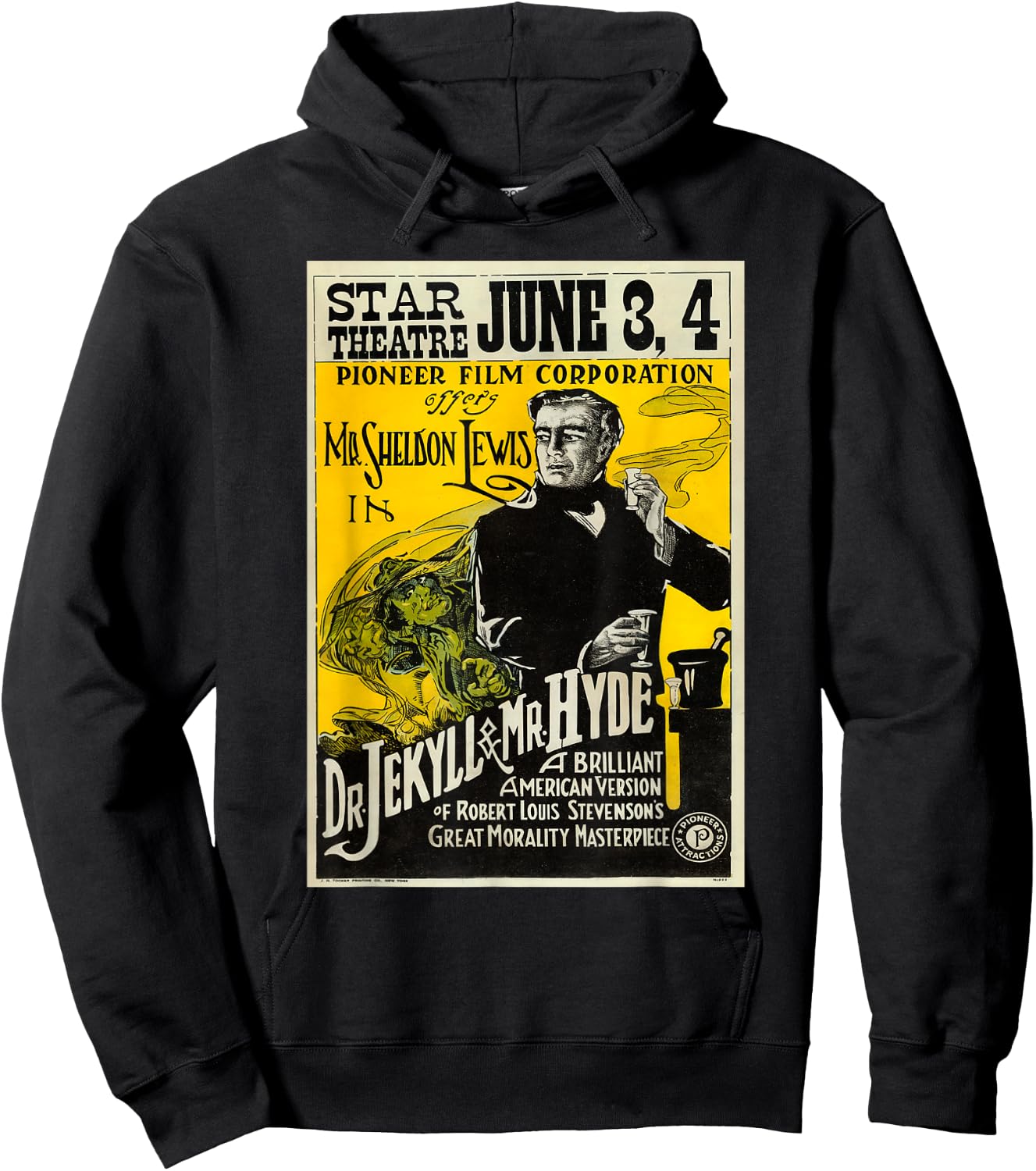 Dr. Jekyll and Mr. Hyde movie poster Hoodie - Hoodie | Black