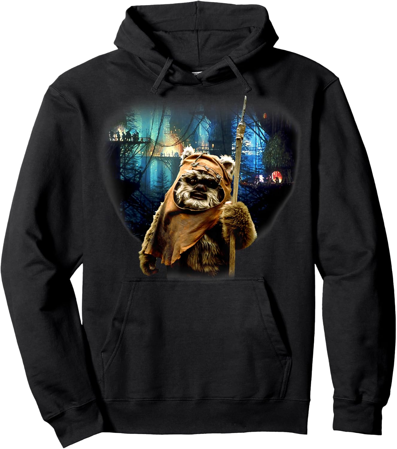 Star Wars Ewok Battle of Endor Vintage Poster Hoodie - Hoodie | Black
