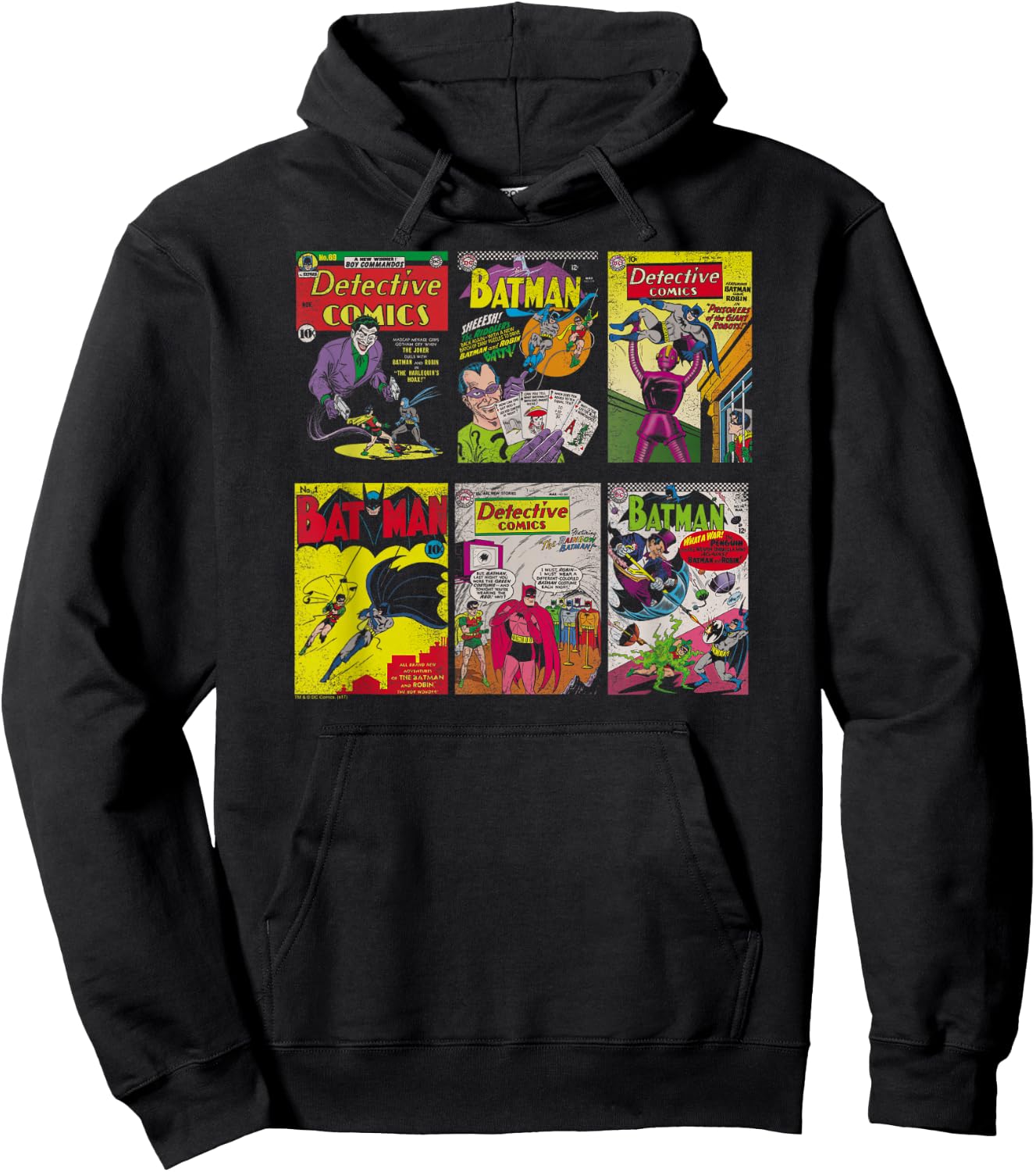 Batman Covers T Shirt Hoodie - Hoodie | Black
