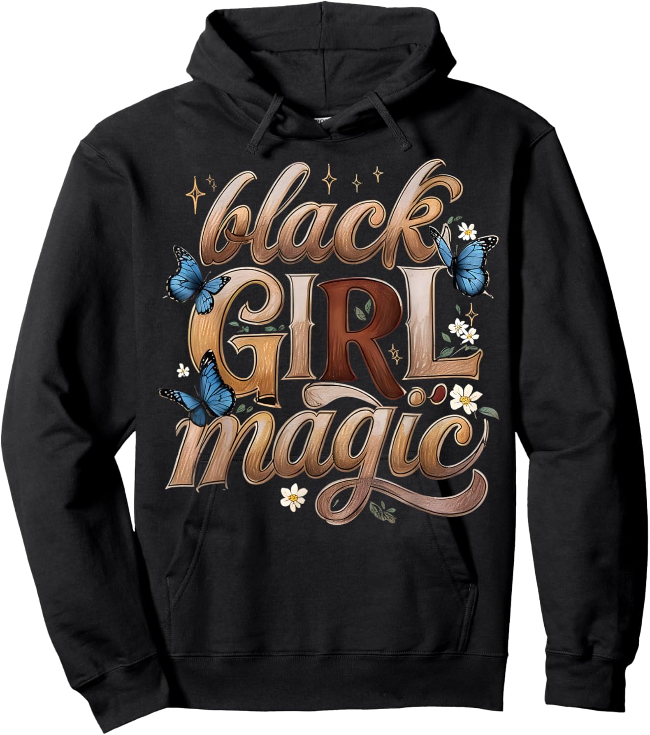 Black History Month Gift Ideas Apparel Co. H.UNiCR Black Girl Magic Melanin Black Women Hoodie - Hoodie | Black
