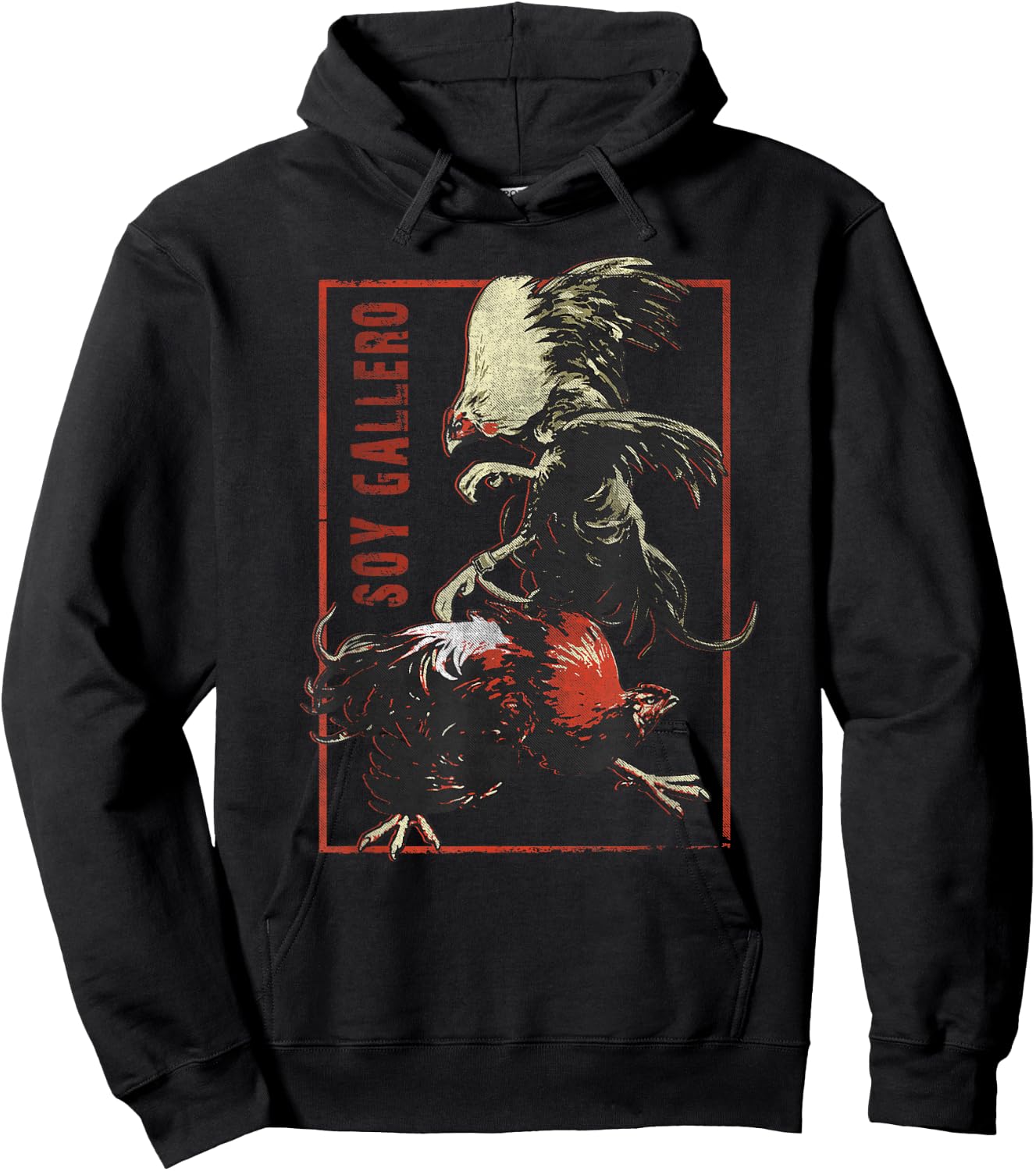 Vintage Cockfighting Shirt Soy Gallero Hoodie - Hoodie | Black
