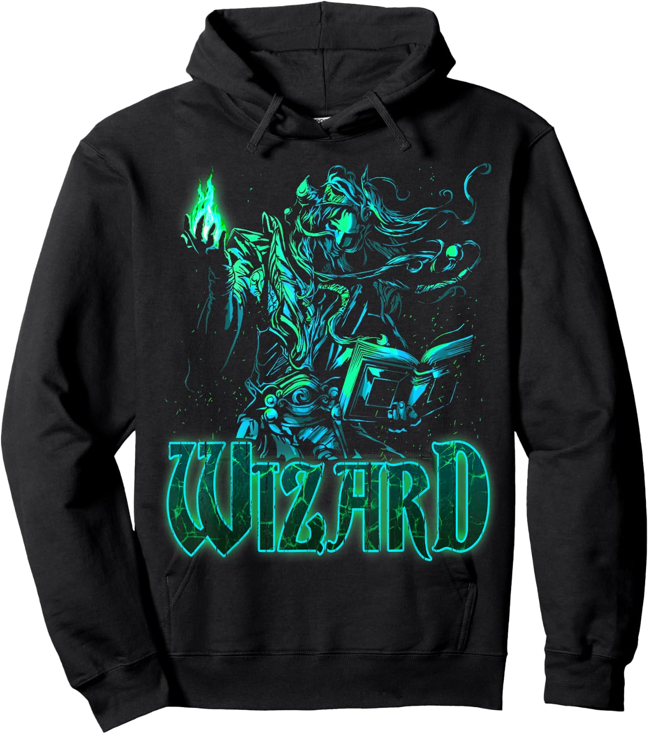 Elven Wizard Fantasy Roleplaying Tabletop RPG Gamers Graphic Hoodie - Hoodie | Black