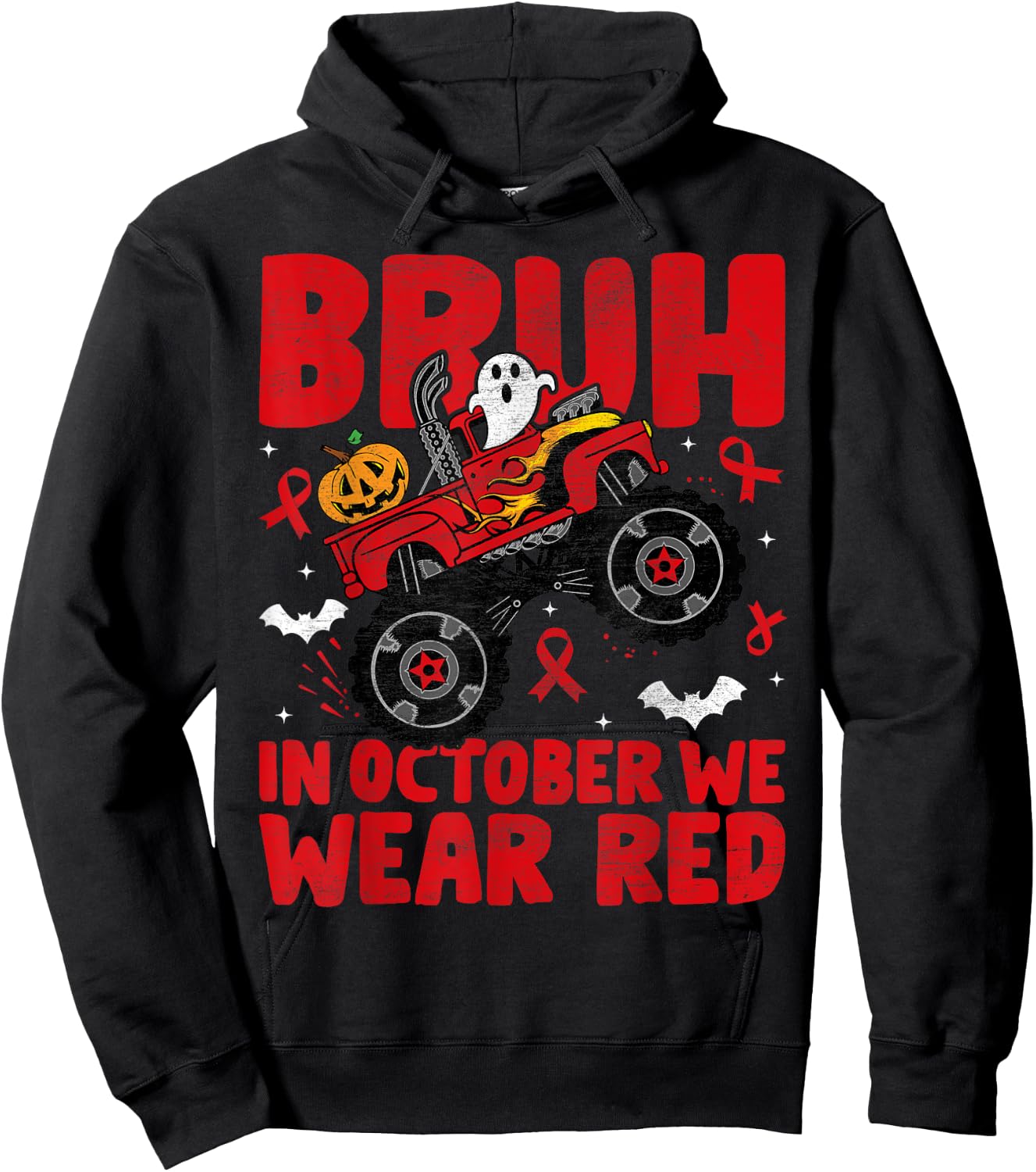 Red Ribbon Week Awareness For Toddler Kids Boys Halloween Hoodie - Hoodie | Black