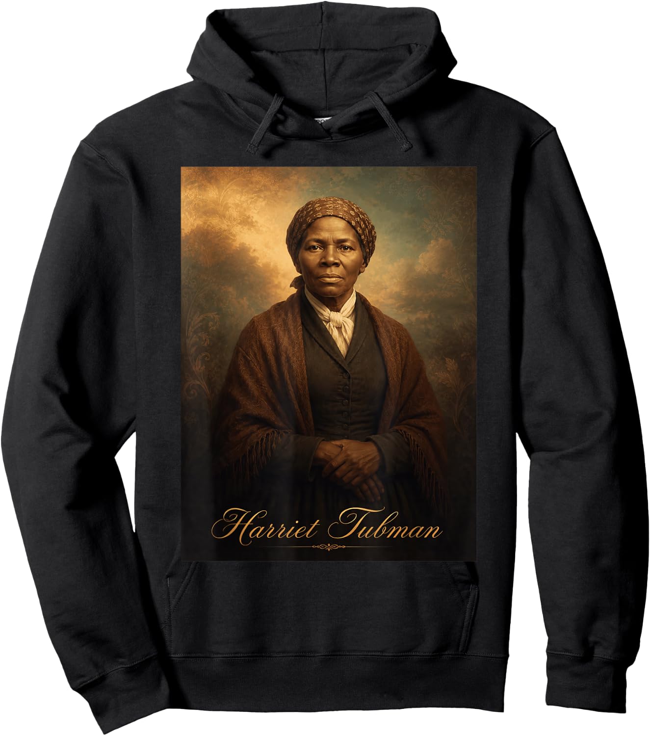 Harriet Tubman Portrait Hoodie - Hoodie | Black