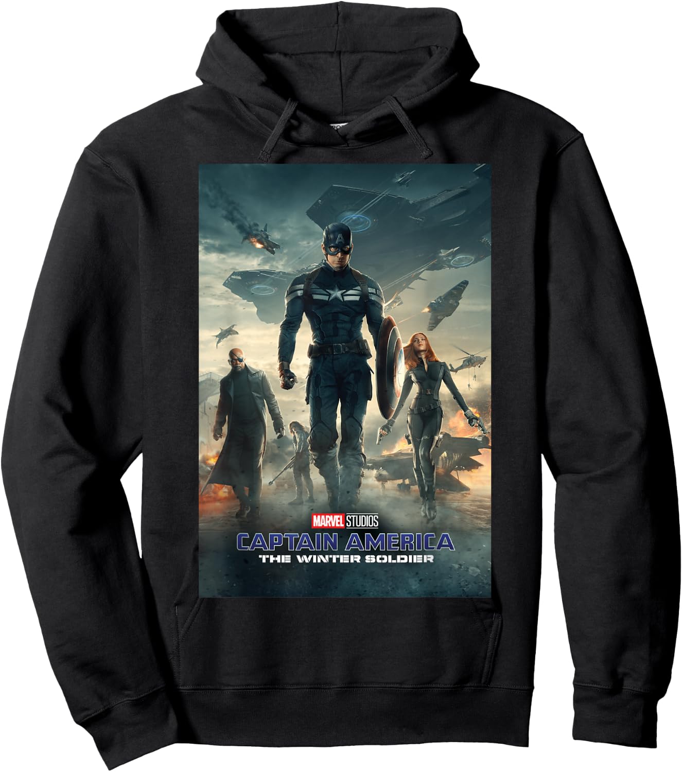 Marvel Studios Capt. America Winter Soldier Hoodie - Hoodie | Black