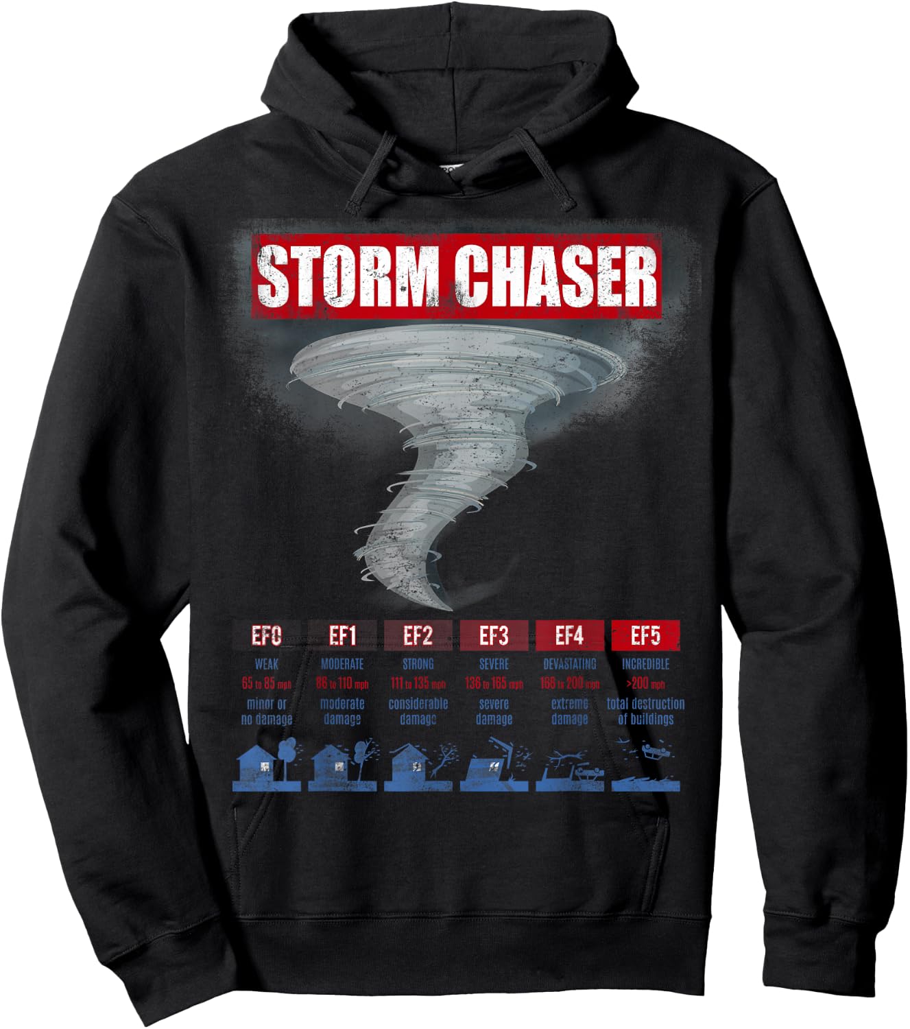 Storm Chaser Hurricane Chasing Bad Weather Hoodie - Hoodie | Black