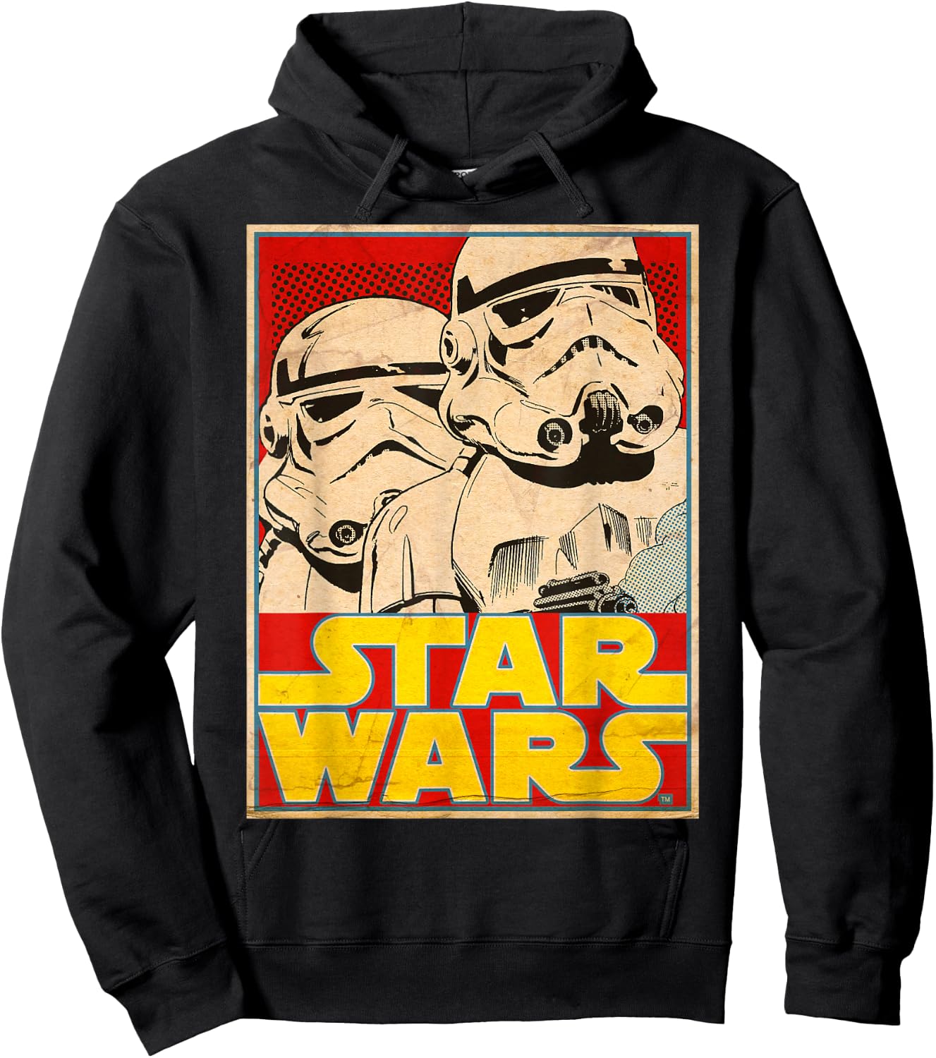 Star Wars Stormtrooper March Vintage Trading Card Hoodie - Hoodie | Black
