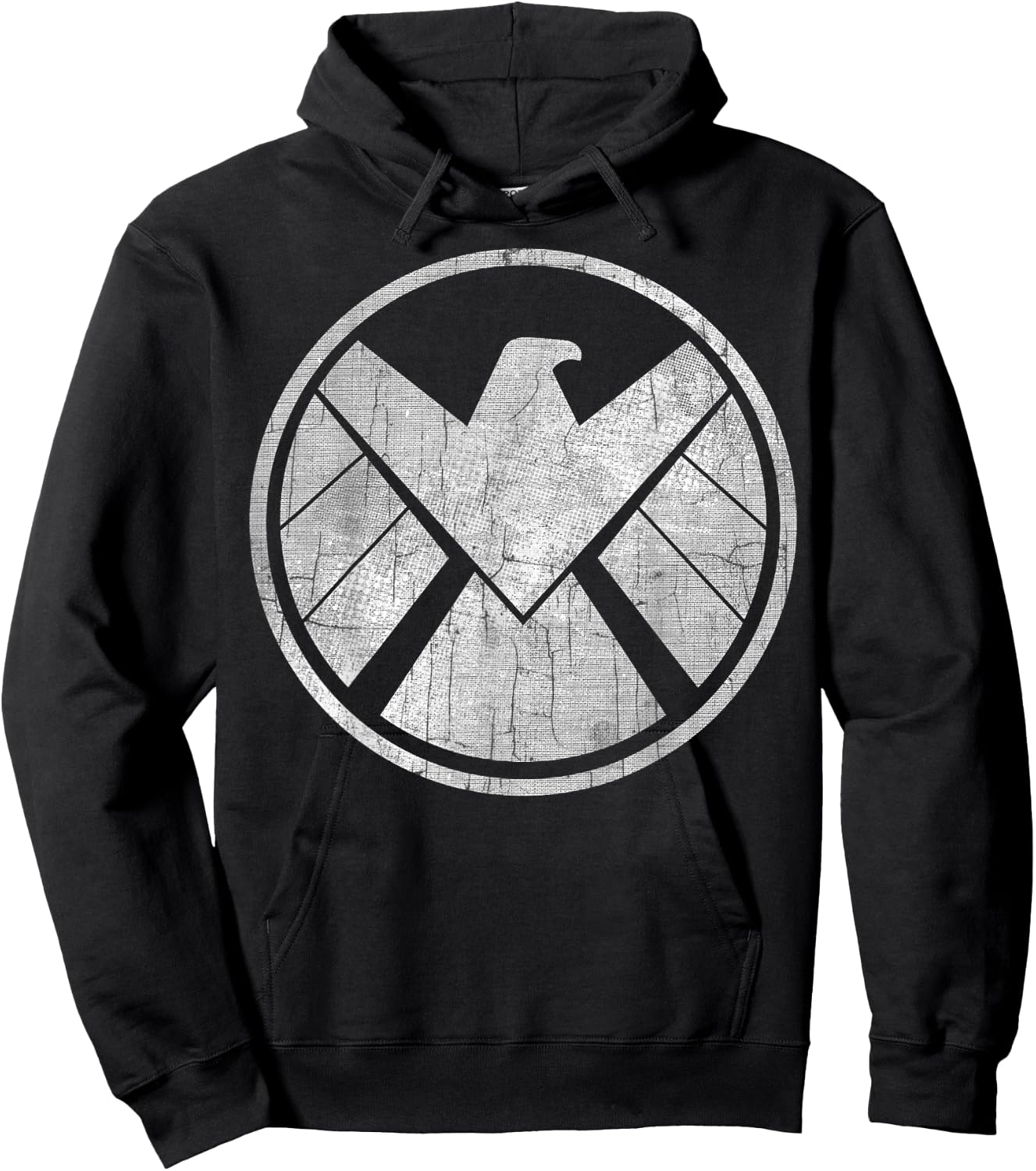 Marvel Agents of S.H.I.E.L.D. Grungy Logo Vintage Hoodie - Hoodie | Black
