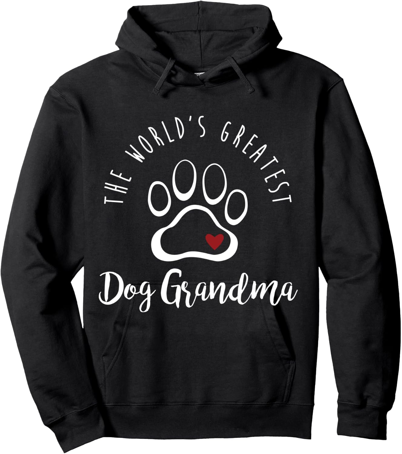The Worlds Greatest Dog Grandma Pet Love Fur Gift Hoodie - Hoodie | Black