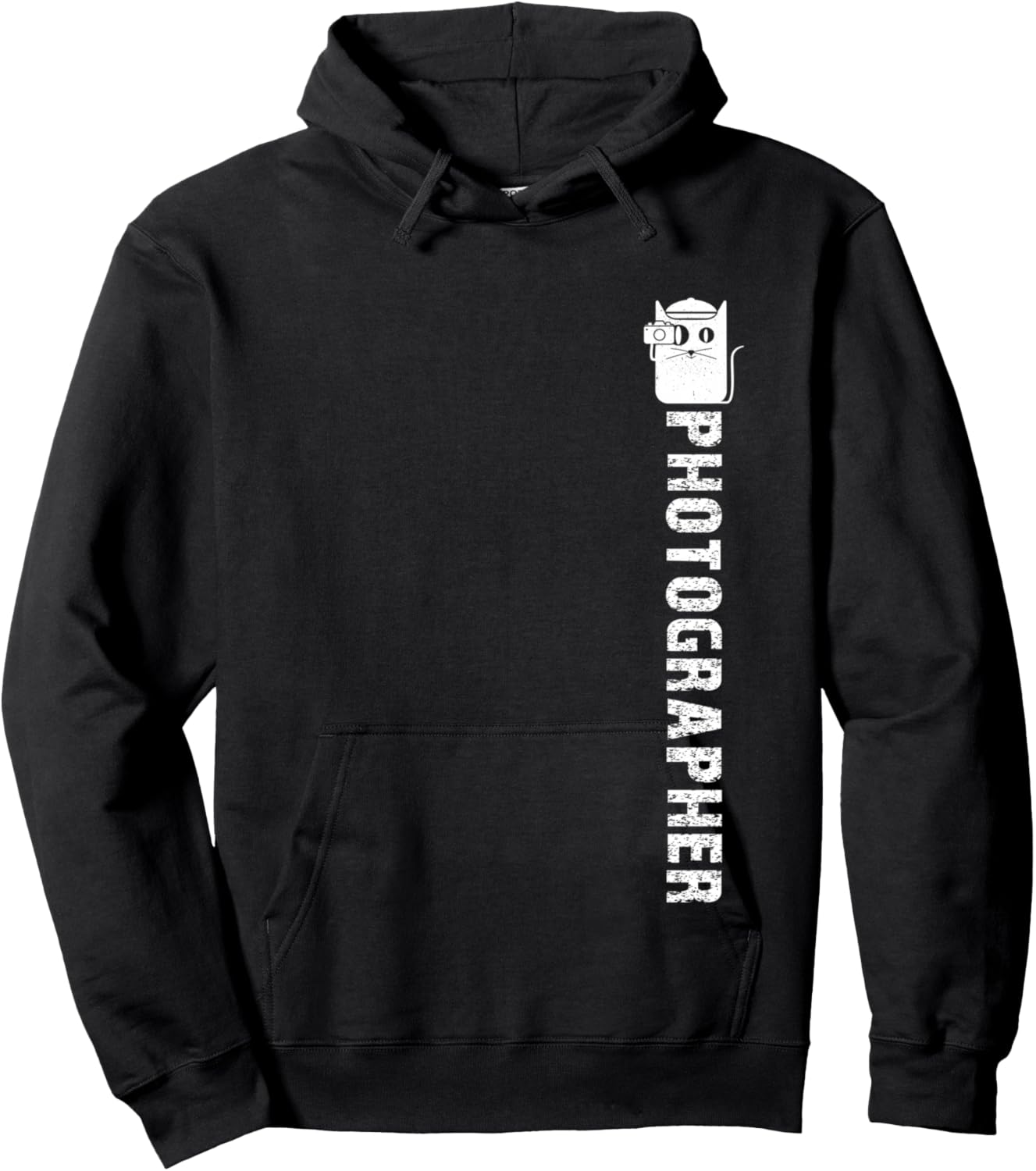 Cat-Photo-Camera Landscape-Wildlife-Nature-Photographer Hoodie - Hoodie | Black