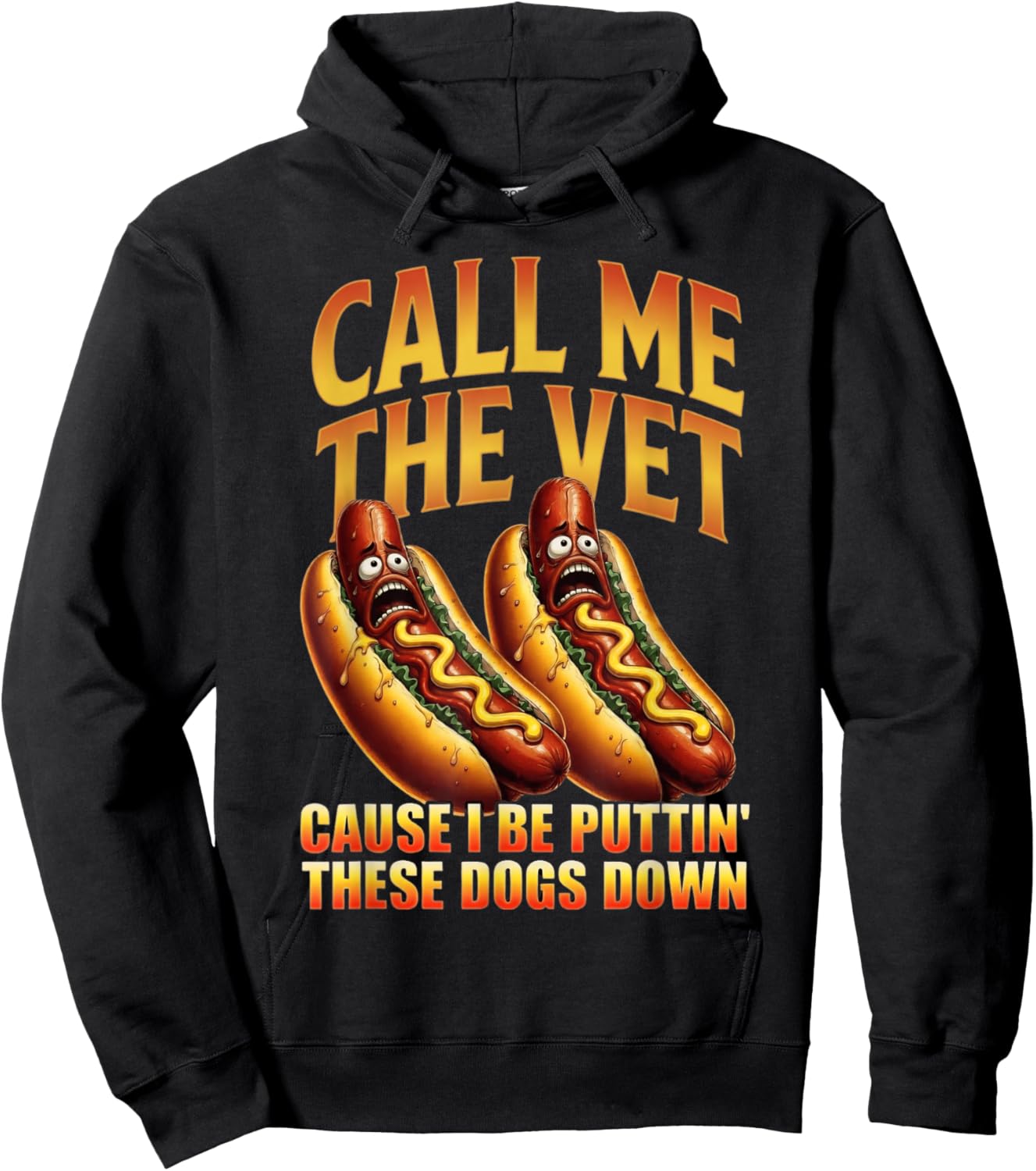 Call Me The Vet Cause I Be Puttin These Dogs Down Funny Meme Hoodie - Hoodie | Black