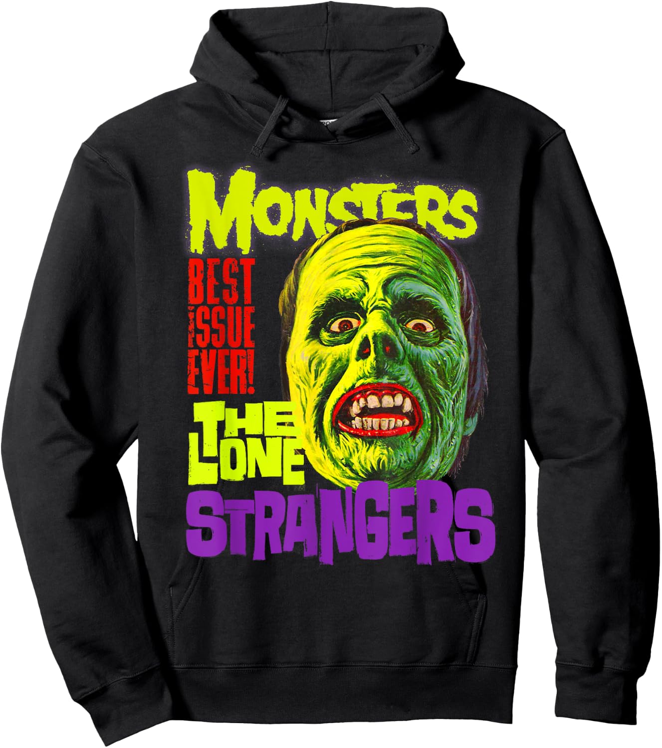 Frankenstein Monster: Lone Stranger Shirt Horror Movie Fan Hoodie - Hoodie | Black