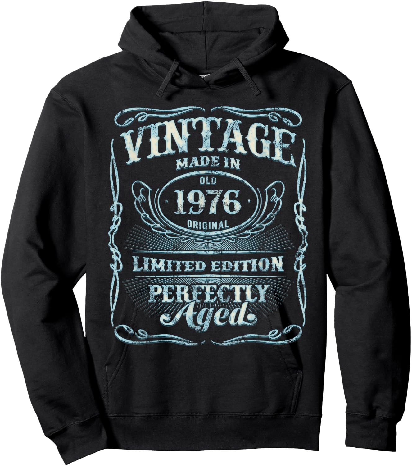 Vintage Original Made In 1976 Classic 49th Birthday Hoodie - Hoodie | Black