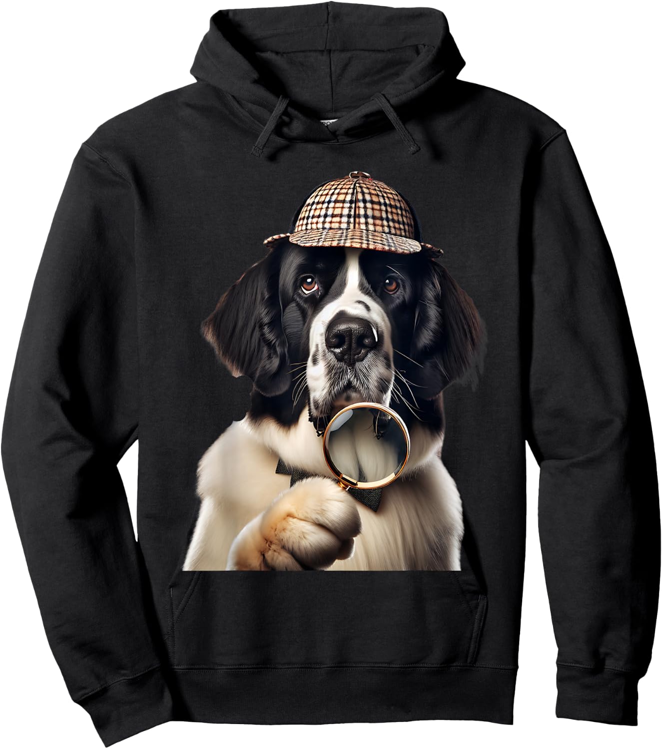 Landseer Newfoundland Dog Hoodie - Hoodie | Black