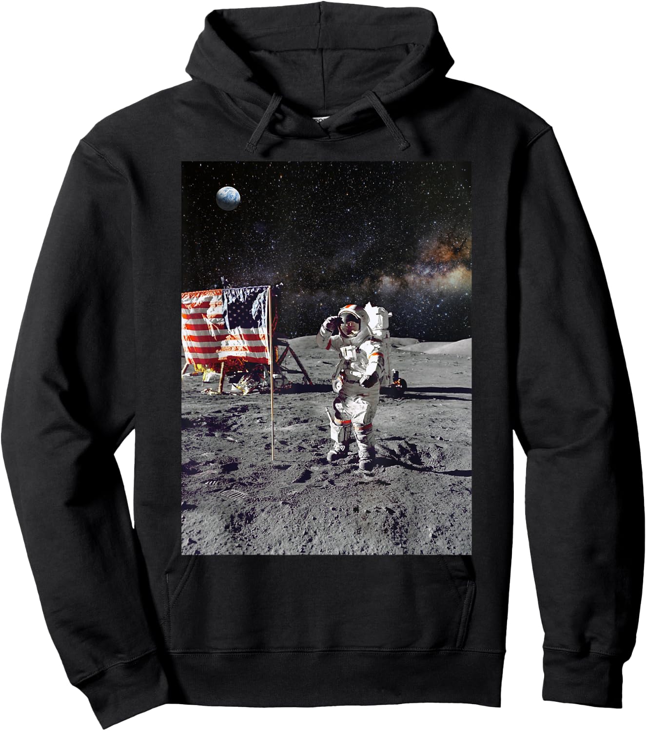 Man on the Moon Hoodie - Hoodie | Black