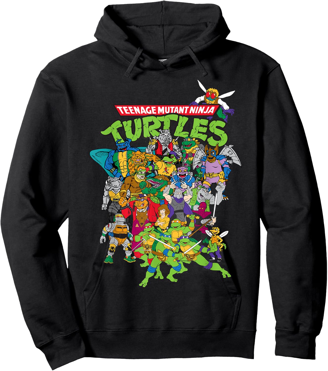 Teenage Mutant Ninja Turtles Large Character Group Hoodie - Hoodie | Black