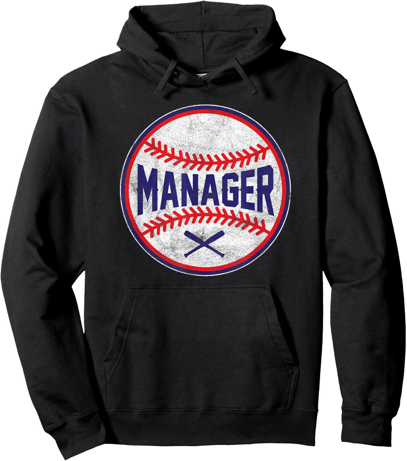 MANAGER Baseball Positions team designer shirts Hoodie - Hoodie | Black