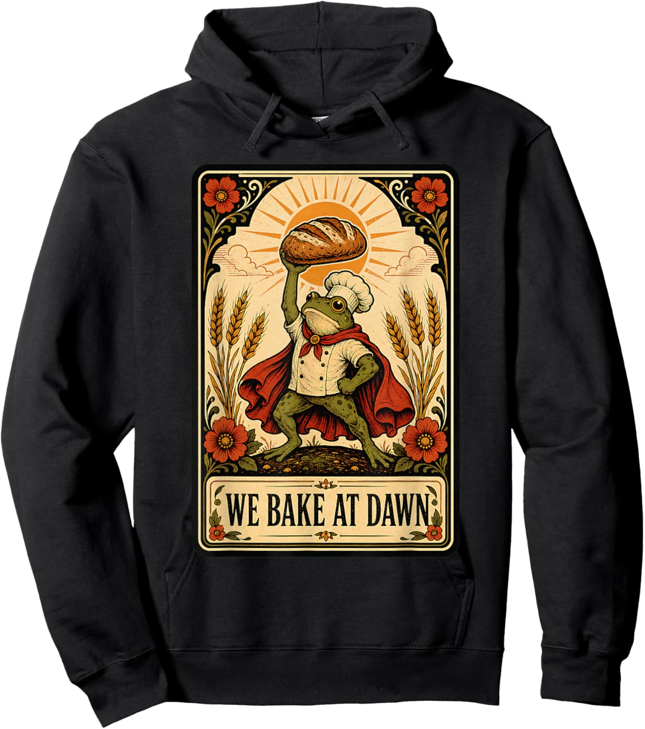 We Bake At Dawn Bakery Hoodie - Hoodie | Black