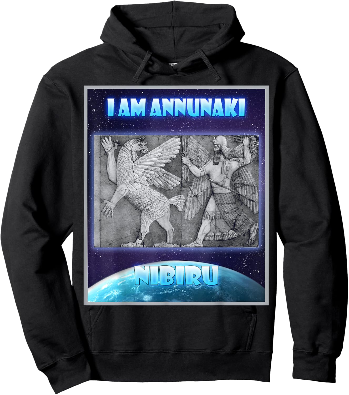 i am annunaki ancient aliens , sumerian gods Enki Hoodie - Hoodie | Black