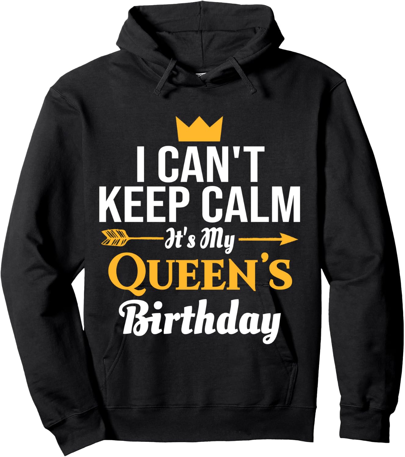 husband wife birthday shirt - Its My Queen's Birthday Hoodie - Hoodie | Black