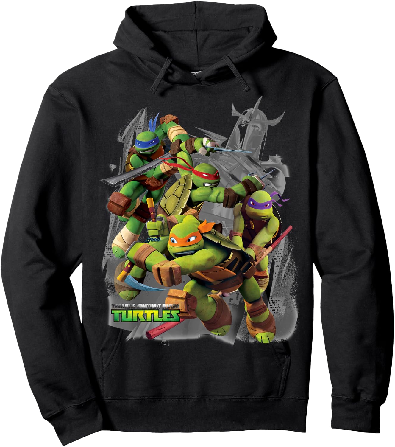 Teenage Mutant Ninja Turtles Versus Shredder Hoodie - Hoodie | Black