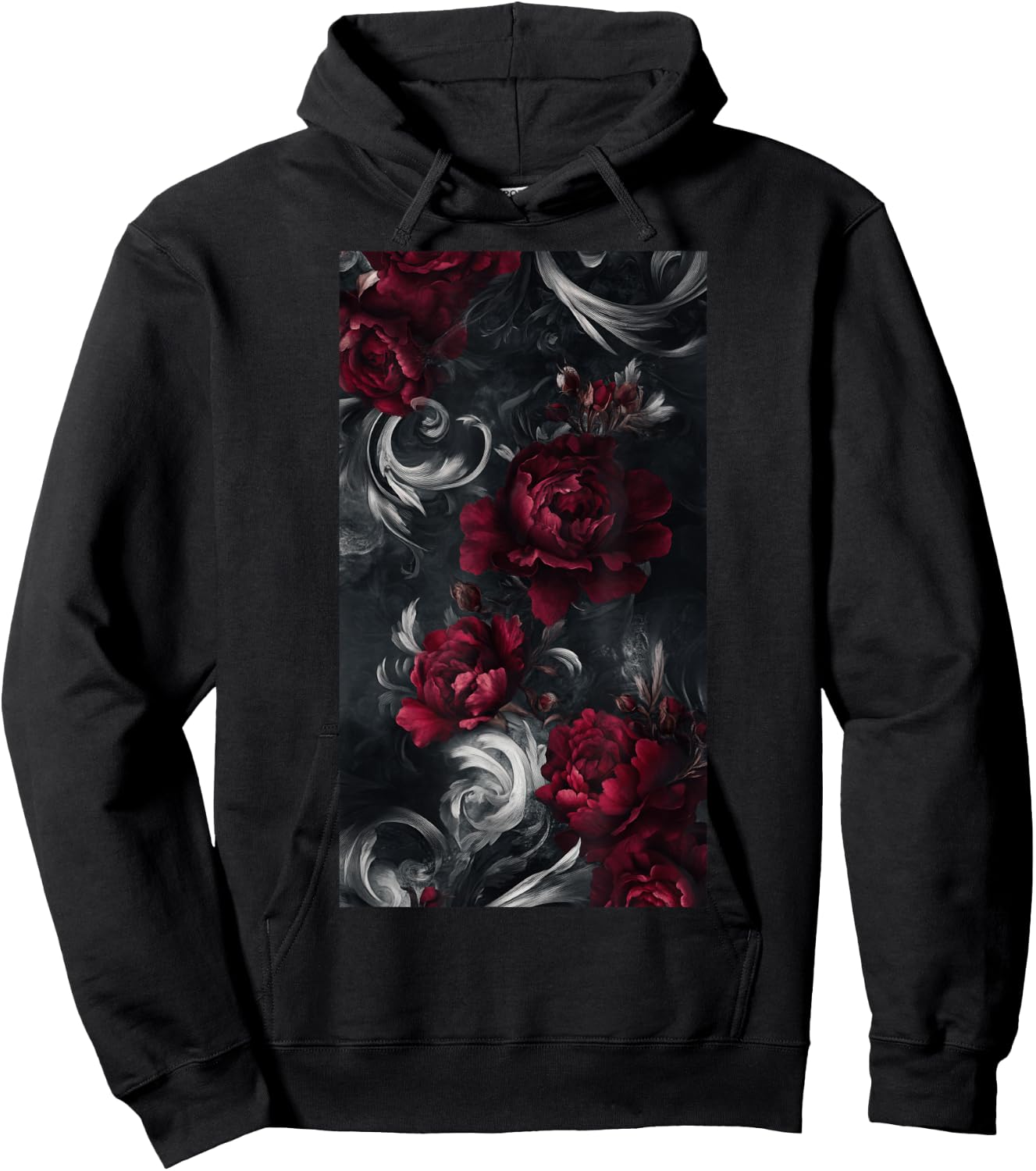 Rose Flowers Floral Aesthetic Vintage flowers Hoodie - Hoodie | Black