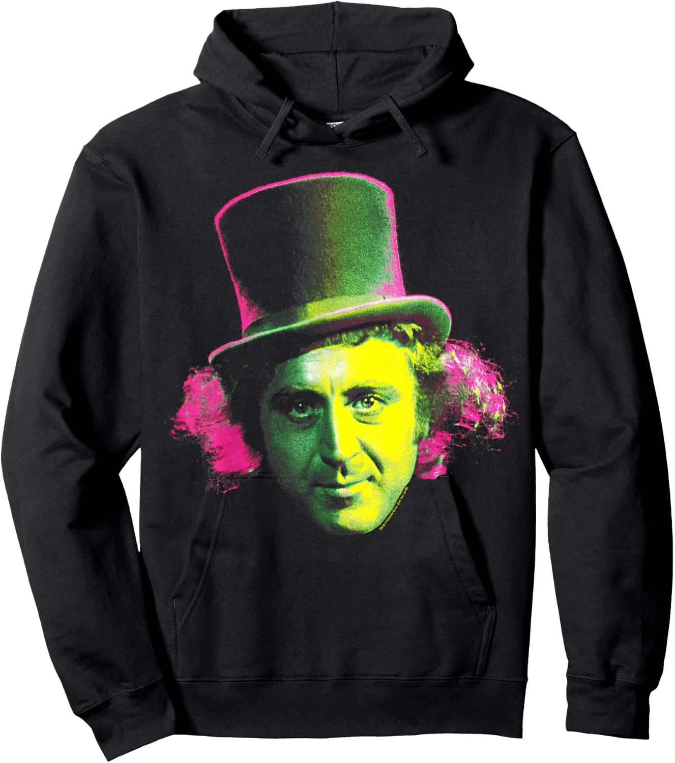 Willy Wonka Face Hoodie - Hoodie | Black