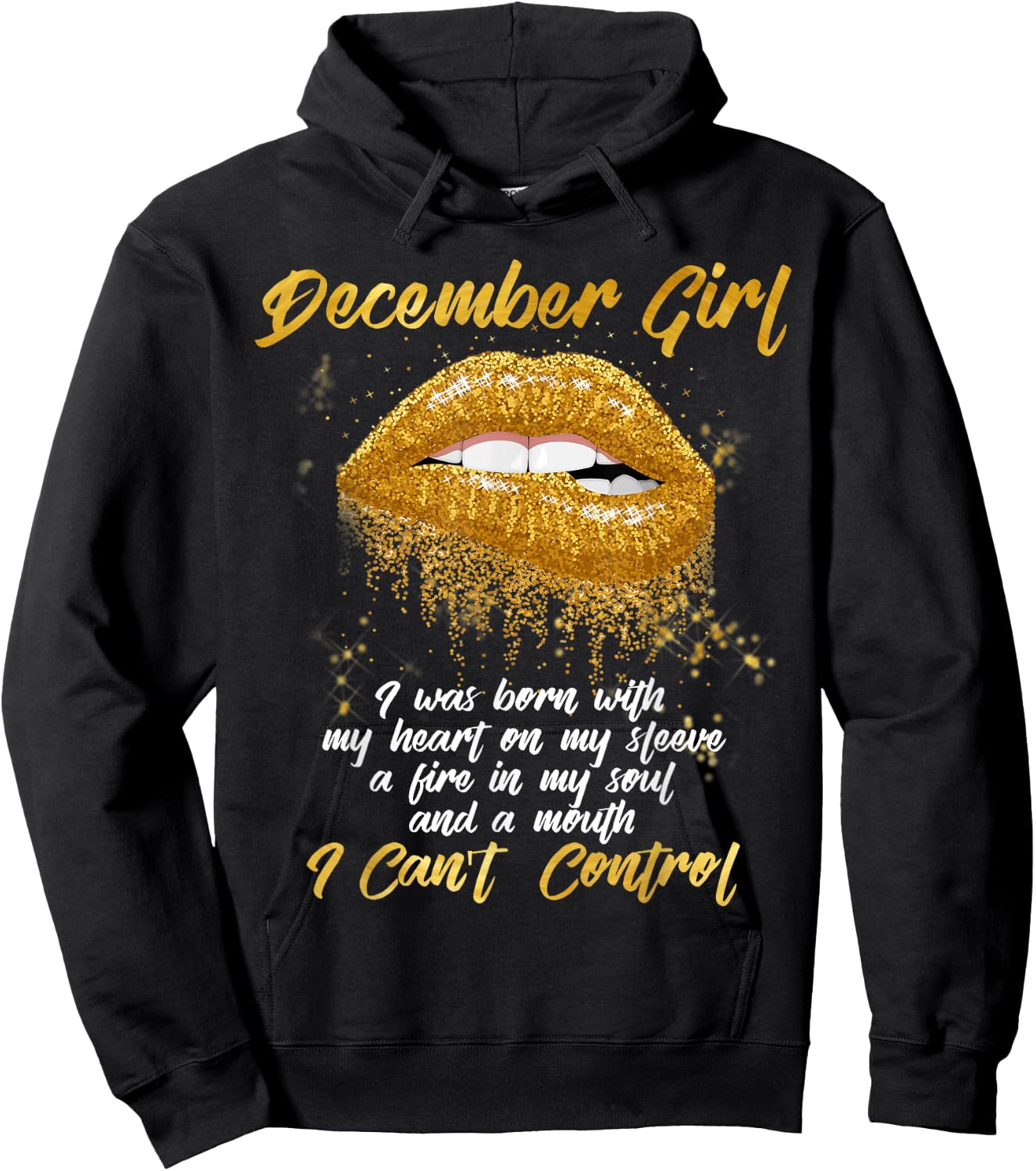 I'm a December Girl Shirt Funny Birthday Hoodie - Hoodie | Black