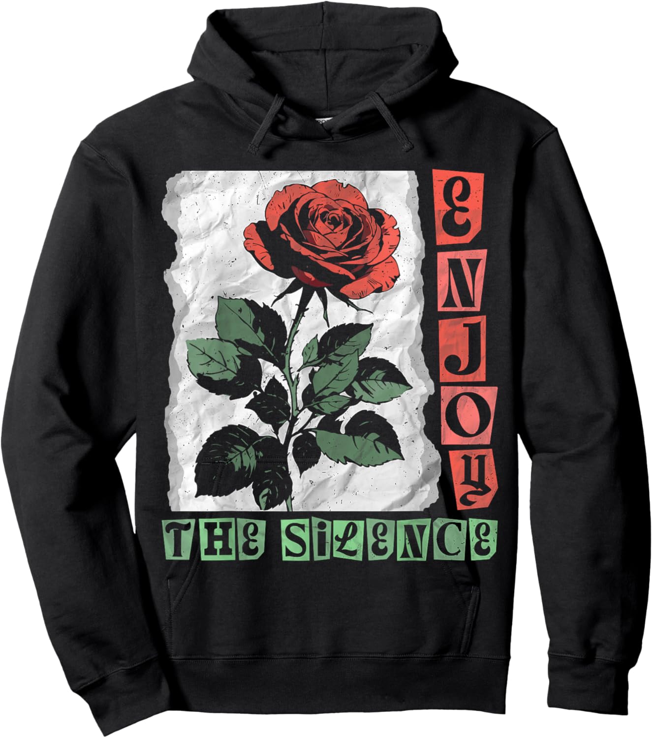 Gardener Roses Garden ENJOY THE SILENCE Funny Roses Hoodie - Hoodie | Black