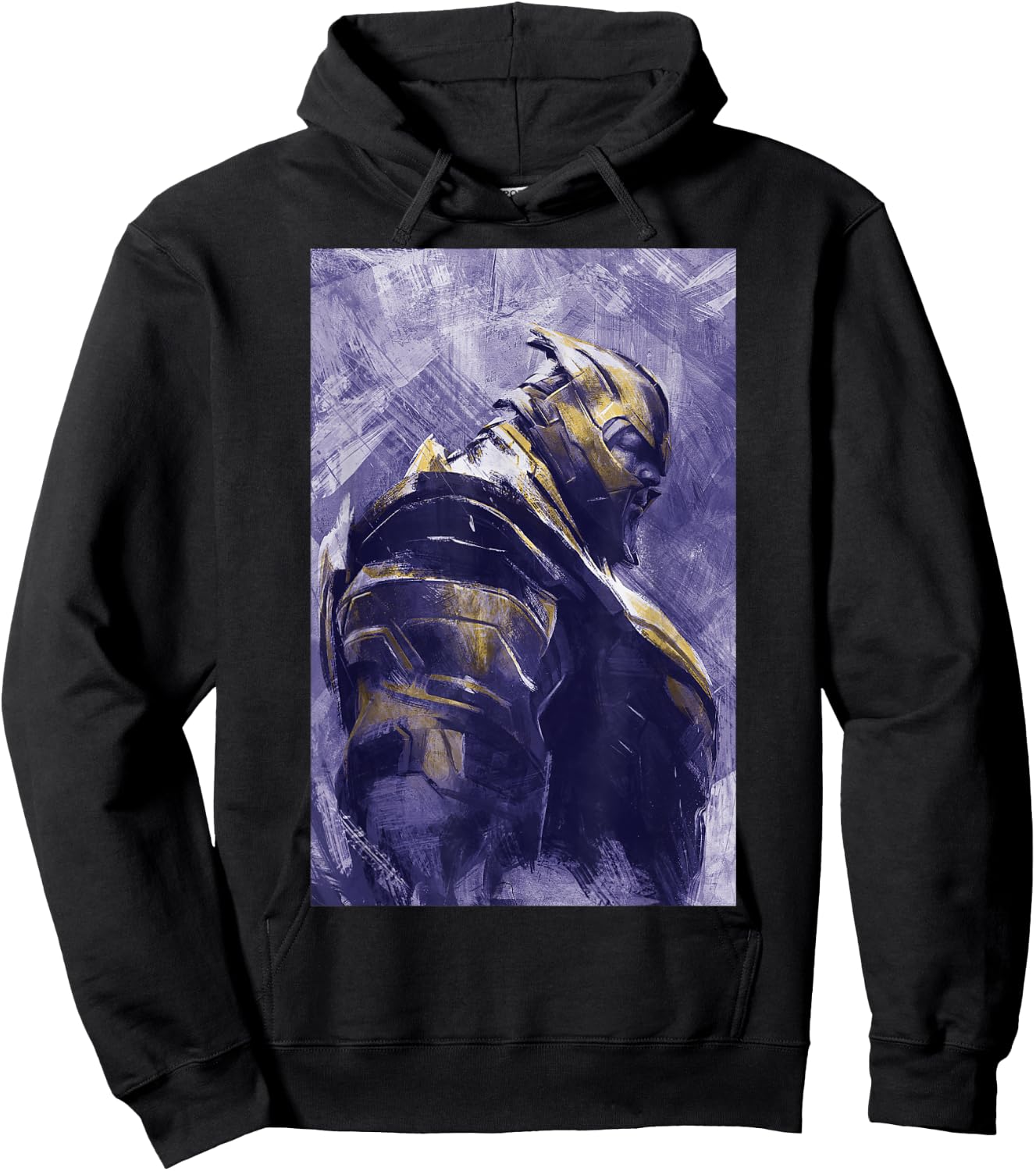 Marvel Avengers Endgame Thanos Painting Graphic Hoodie - Hoodie | Black