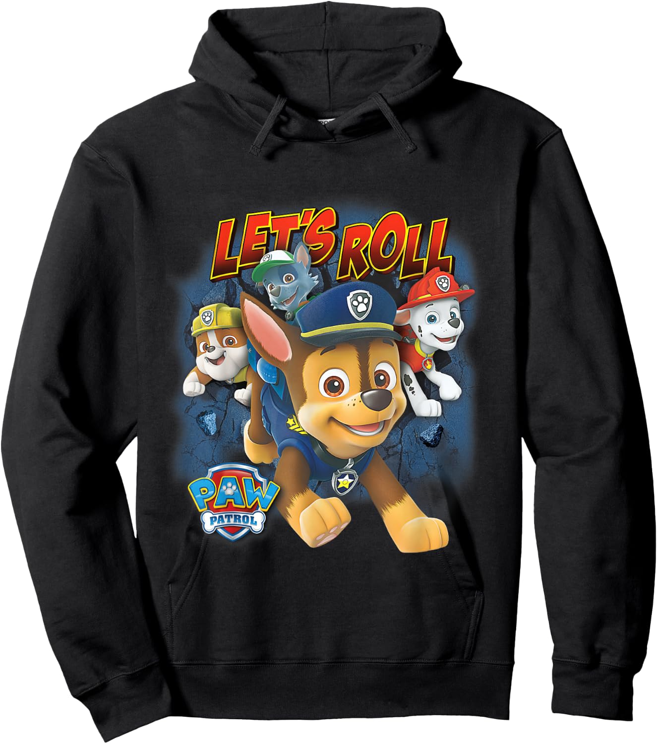 PAW Patrol Lets Roll Breaking The Wall Hoodie - Hoodie | Black