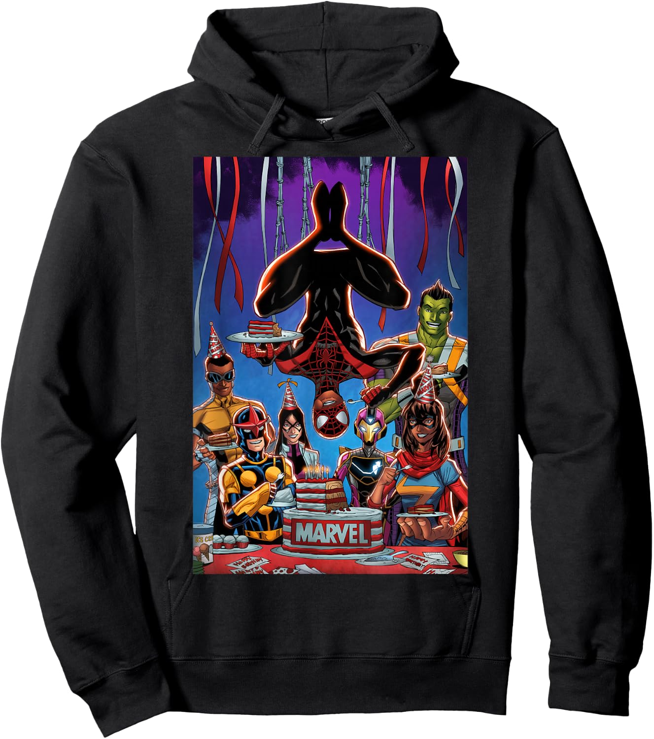 Marvel Spider-Man Miles Morales Happy Birthday Hoodie - Hoodie | Black