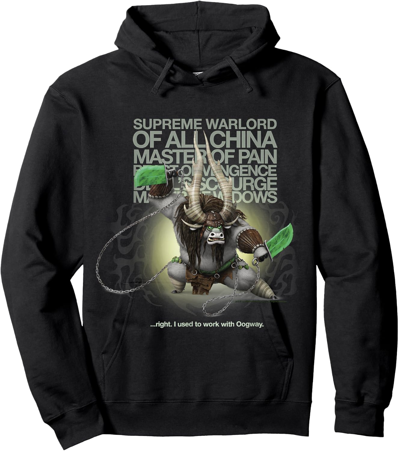 Kung Fu Panda Kai Supreme Warlord Portrait Hoodie - Hoodie | Black