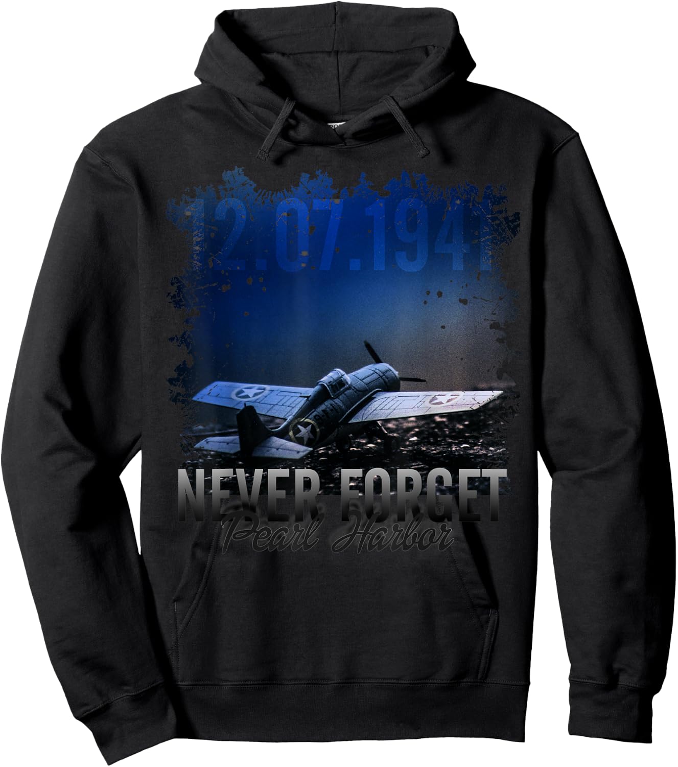 Never Forget Pearl Harbor Hoodie - Hoodie | Black