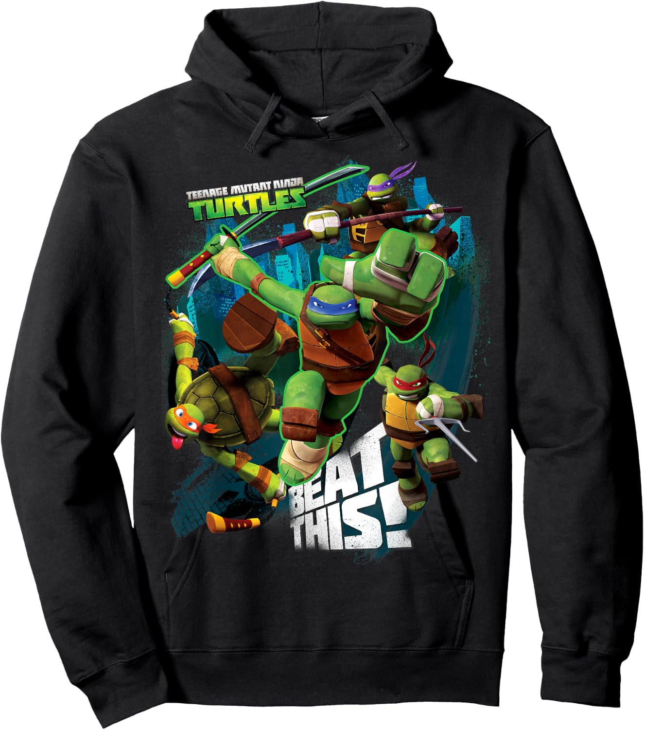 Teenage Mutant Ninja Turtles Beat This Hoodie - Hoodie | Black