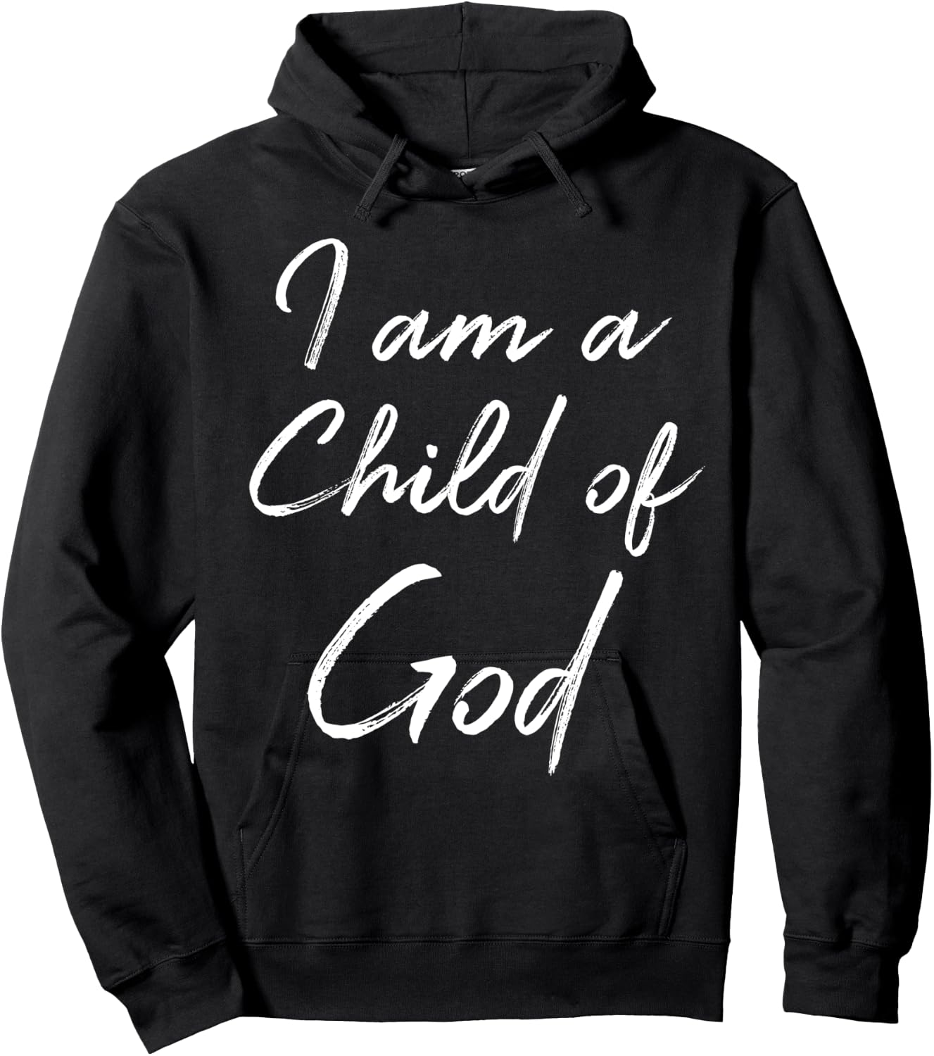 Christian Saying Quote Cute I Am a Child of God Hoodie - Hoodie | Black