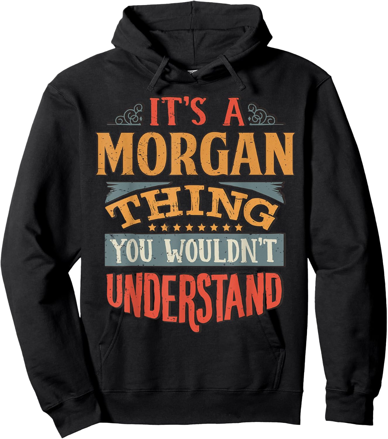 Morgan Name Hoodie - Hoodie | Black