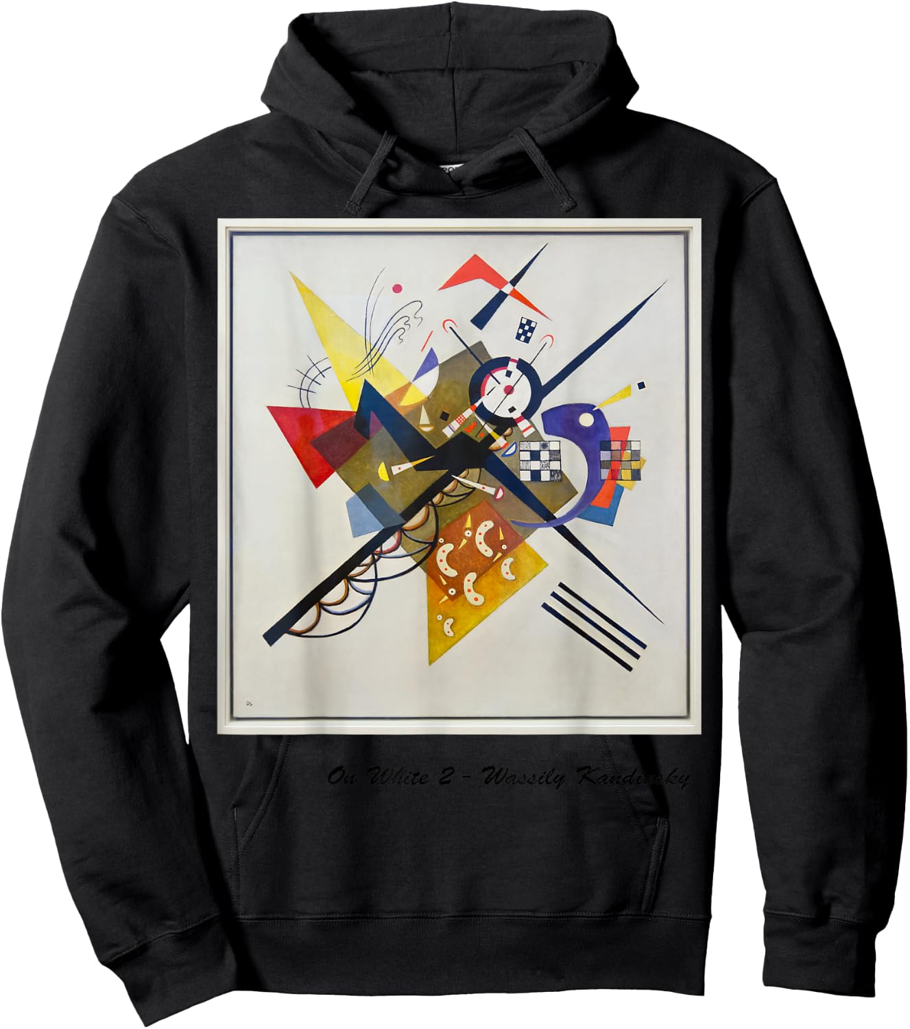 Kandinsky art -- On White Hoodie - Hoodie | Black