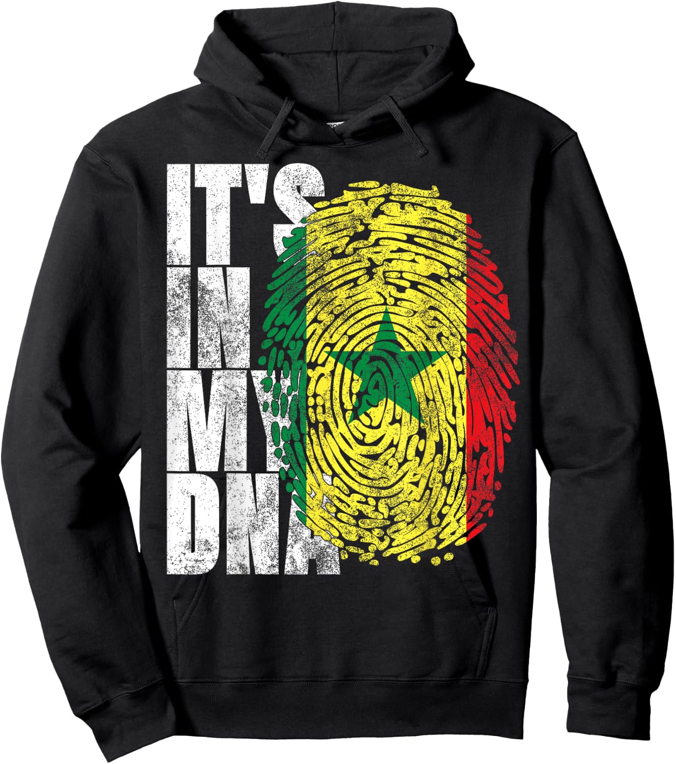 It's In My DNA Senegalese African Gifts Proud Senegal Flag Hoodie - Hoodie | Black