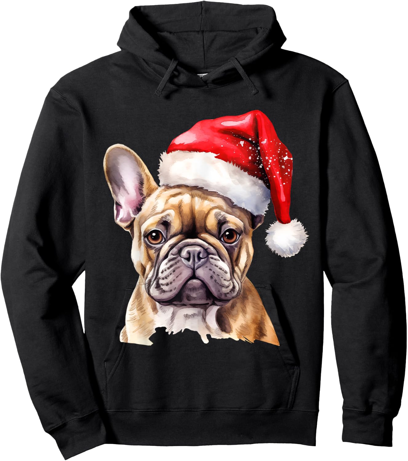 French Bulldog Christmas Dog Hoodie - Hoodie | Black