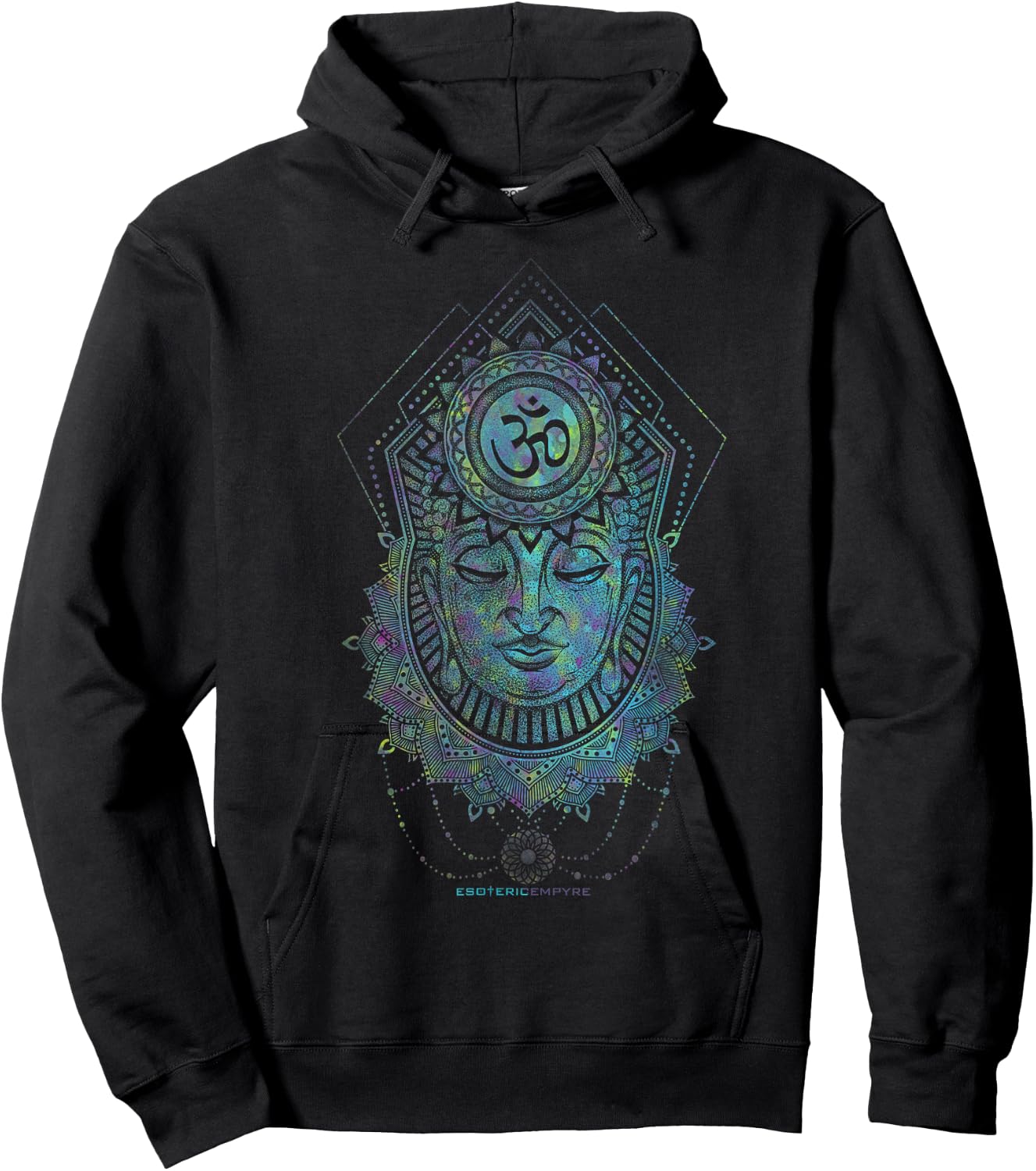 Buddha Sacred Geometry Sacred Geometry Om Hoodie - Hoodie | Black