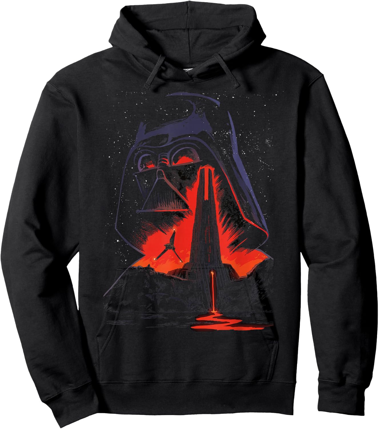 Star Wars Vaders Lava Castle Sketch Graphic Hoodie - Hoodie | Black