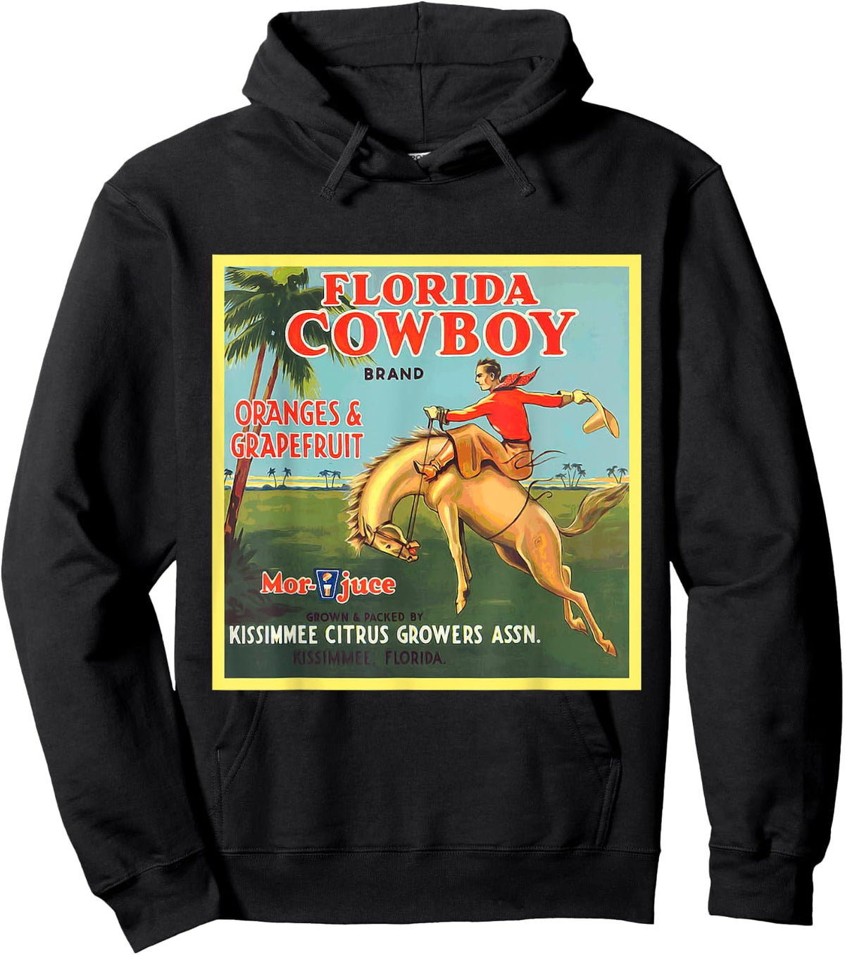 Florida Cowboy Horse Vintage Shirt Hoodie - Hoodie | Black