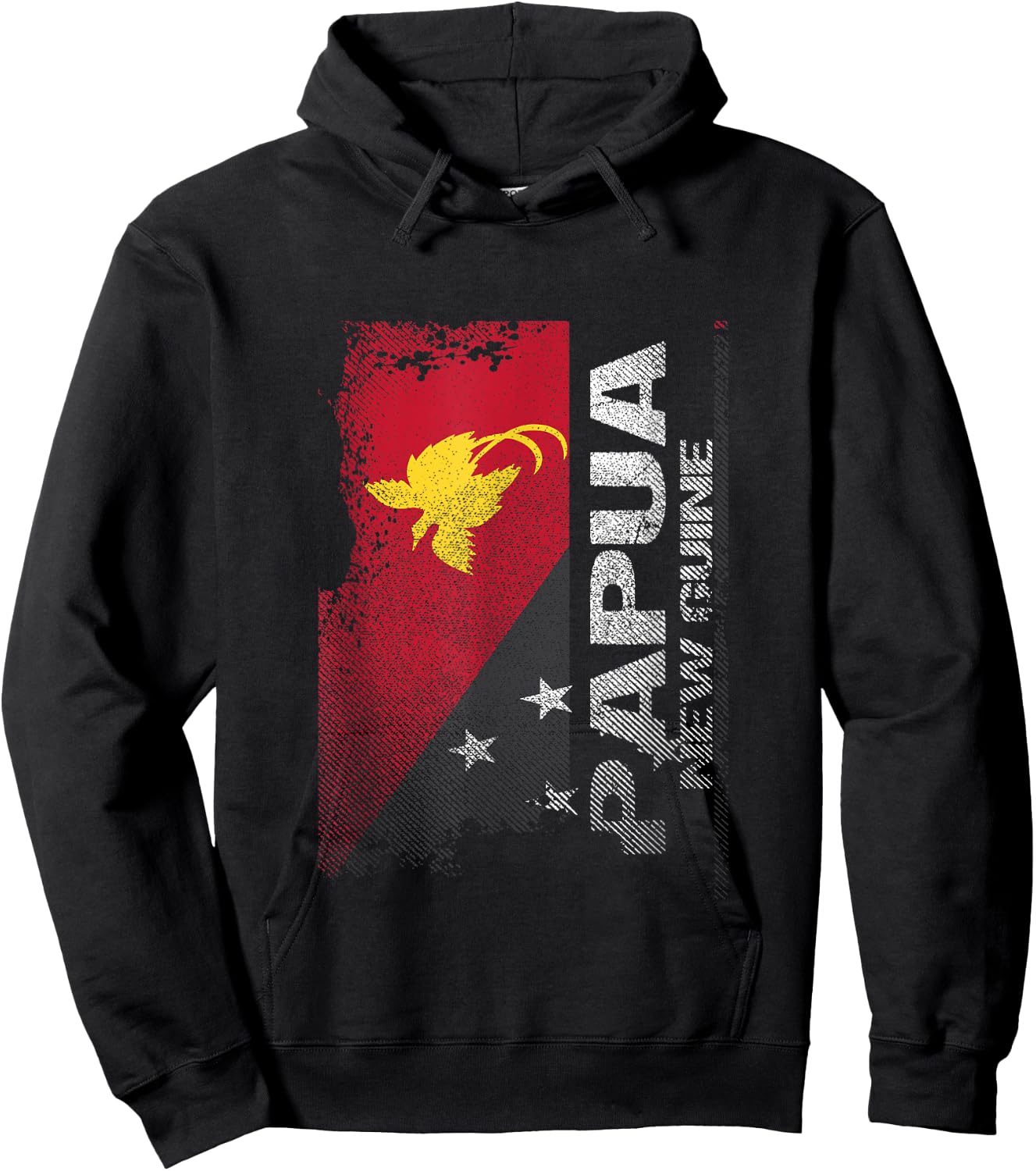Papua New Guinea Flag , Papuan Country Flag Shirt Hoodie - Hoodie | Black